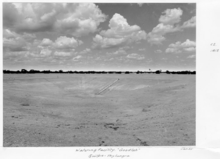 Watering facility at Thylungra January 1955 Queensland State Archives 5338 Watering facility Goodlah Quilpie Thylungra January 1955.png