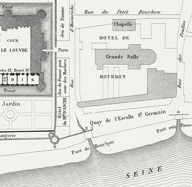 File:Reconstructed 1595 site plan of the Petit-Bourbon - Hofbauer 1885.jpg