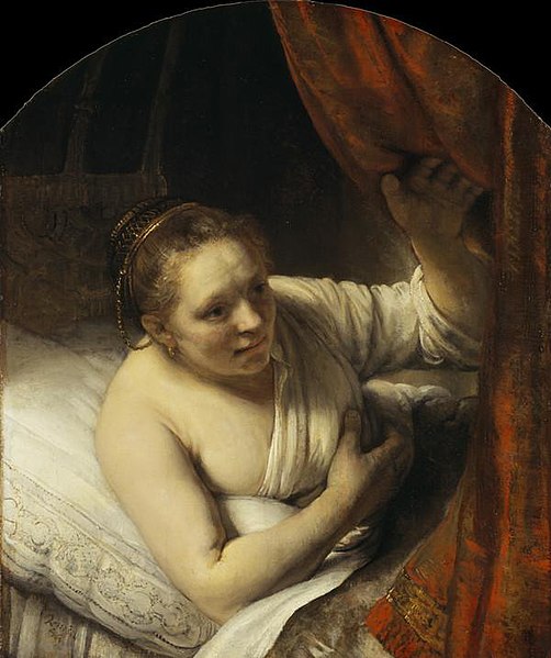 File:Rembrandt (Rembrandt van Rijn) - A Woman in Bed - NG 827 - National Galleries of Scotland.jpg