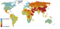 Reporters Without Borders 2006 Press Freedom Rankings Map.PNG