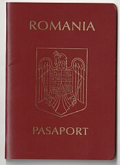 Romanian Passport issued in June 2007 (January 2002 - December 2008)