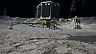 Philae aterrant sobre el cometa 67P/Txuriúmov-Herassimenko