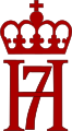 Haakon VII:n kuninkaallinen monogrammi.