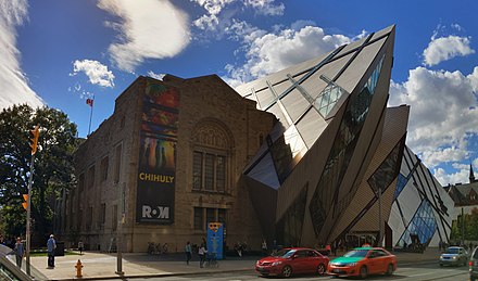 The Royal Ontario Museum is a museum of art, world culture and natural history. It is the largest, and most visited museum in Canada. Royal Ontario Museum, Toronto (29881909163).jpg