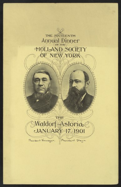 File:SIXTEENTH ANNUAL DINNER (held by) HOLLAND SOCIETY OF NEW YORK (at) "WALDORF-ASTORIA HOTEL, NEW YORK, NY" (HOTEL;) (NYPL Hades-275373-476472).tiff