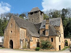 L'église de Saint-Crépin : la façade occidentale.