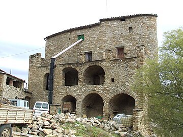 Façana de ponent, en obres l'abril del 2009