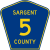 Sargent County Route 5 ND.svg