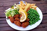 Thumbnail for File:Scampi and chips with lemon in Grape and Grain, Crystal Palace, London (4672680806).jpg