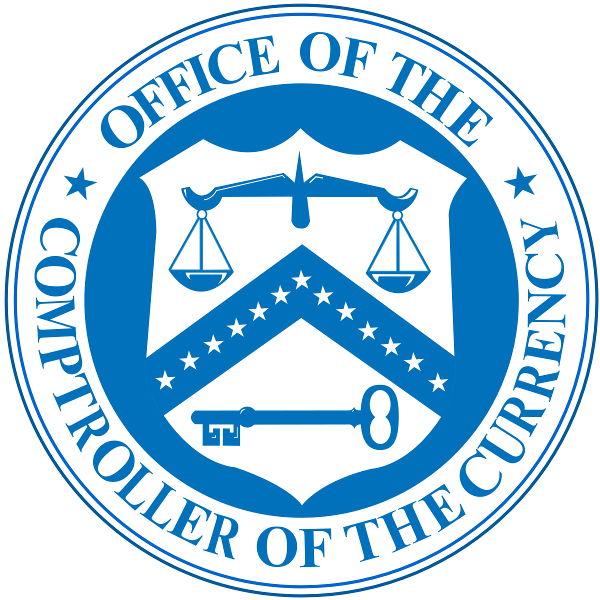 Office of the Comptroller of the Currency logo. Image is linked. 