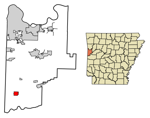File:Sebastian County Arkansas Incorporated and Unincorporated areas Hartford Highlighted 0530490.svg