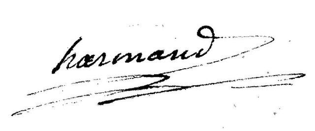 signature de Nicolas François Harmand d'Abancourt