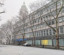 Skempton Building in snow Skempton Building, Imperial College Road towards Queen's Lawn in snow.jpg