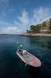 Small fishing boat, Ciés Islands, Spain