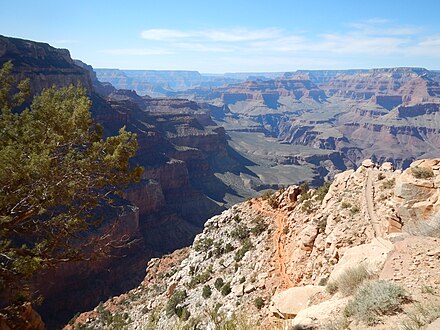 The South Kaibab trail in the Grand Canyon