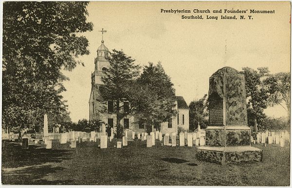 Southold Presbyterian Church and Founders' Monument, Southold, N.Y.