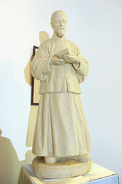 Statue of St Joseph Freinademetz in St Joseph Chapel of Yim Tin Tsai.JPG