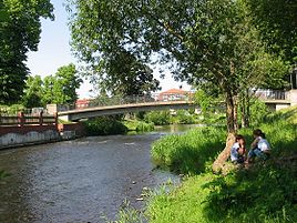 Floden Stepenitz i Perleberg