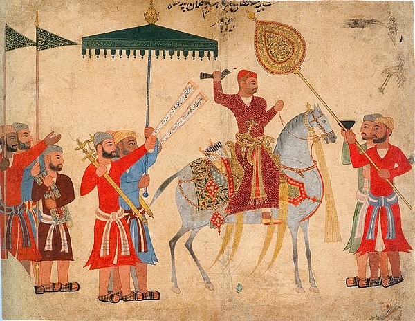 Sultan Husain Nizam Shah I on Horseback, founder of the Nizam Shahi Sultanate