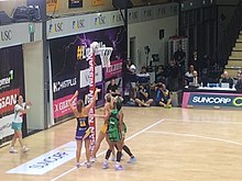 12 May 2017; Sunshine Coast Lightning v West Coast Fever in a 2017 Suncorp Super Netball Round 12 match at USC Stadium Sunshine Coast Lightning v West Coast Fever 2017-05-12 20.42.50.jpg