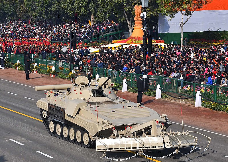 File:Surface Mine Clearing System on Sarath manufactured by Ordnance Factory Medak.jpg