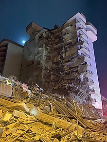 The 2021 Surfside condominium collapse briefly focused the country's attention on the structural integrity of its housing. Surfside condominium collapse photo from Miami-Dade Fire Rescue 2.jpg