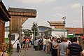 A Szelmenci székelykapu az ukrán-szlovák határállomásnál Kisszelmencnél