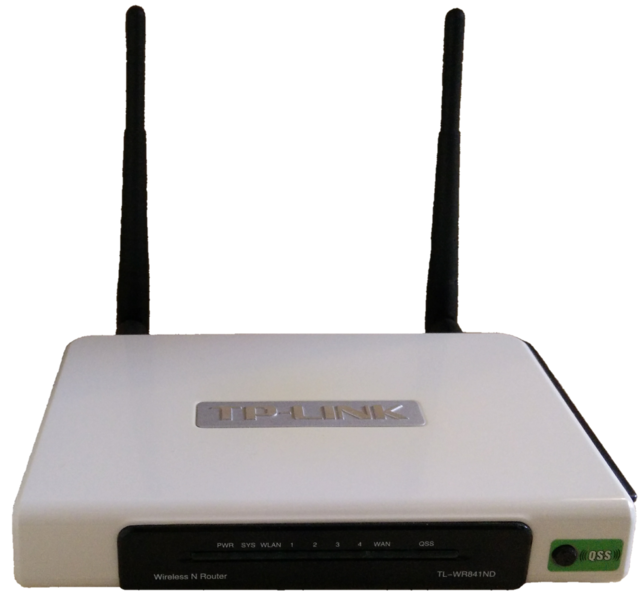 File:TP-Link WR841ND WiFi router transparent.png