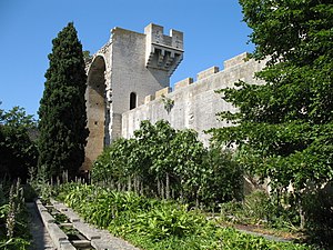 Garden inside Tarascon Castle, France