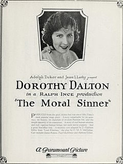 <i>The Moral Sinner</i> 1924 film by Ralph Ince