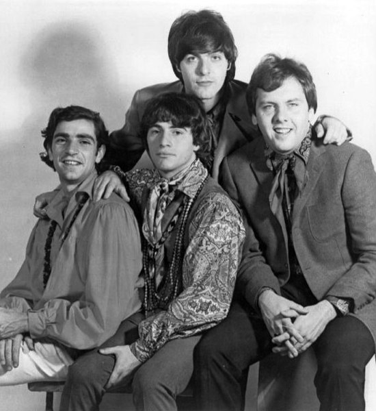 The band in 1966. Standing in back: Dino Danelli. Sitting in front (L-R): Felix Cavaliere, Eddie Brigati and Gene Cornish