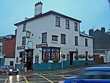 The Ship and Pelican public house, Exeter, issued 1 1/2 d copper tokens from 1890 when it was part of Algar and Crowson's Windsor Brewery Group. The Ship and Pelican Public House - geograph.org.uk - 1639105.jpg