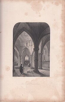 The Temple Church, from Waverly Novels vol. IV 1844 The Temple Church, London 1844 Cadell Antique Print Waverley Novels Illustration.jpg