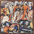 Битка код Кане, средњовековни приказ