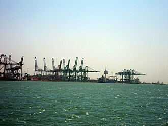 Port of Tianjin pilot boat berth TianjinPortContainerTerminalandOrientContainerTerminal.jpg