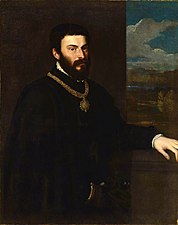 Portrait of Count Antonio Porcia by Titian. c. 1548