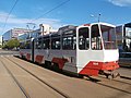 Tram 164 at Hobujaama Stop in Tallinn 12 May 2018.jpg