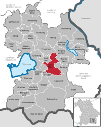 Траунштайн - Карта