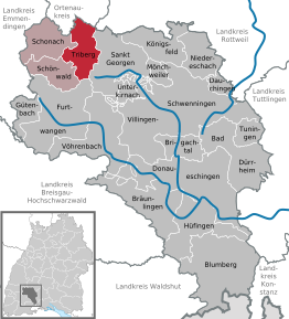 Kaart van Triberg im Schwarzwald