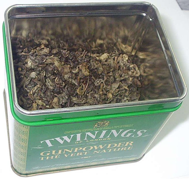 File:Twinings Gunpowder tea in tin.jpg - Wikimedia Commons