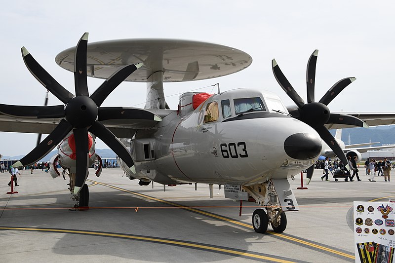 File:U.S.NAVY E-2D Advanced Hawkeye(168991) of VAW-125 right front view at MCAS Iwakuni May 5, 2018 03.jpg