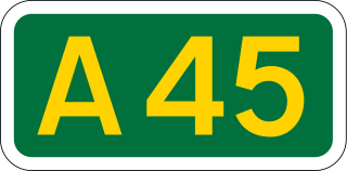<span class="mw-page-title-main">A45 road</span> Major road in England