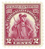 Commemorative postage stamp issued June 17, 1929 USA-Stamp-1929-Sullivan Expedition.jpg