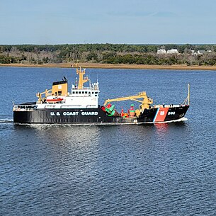 USCGC Willow in the Cooper River, South Carolina, in January 2024 USCGC Willow 1-10-24.jpg