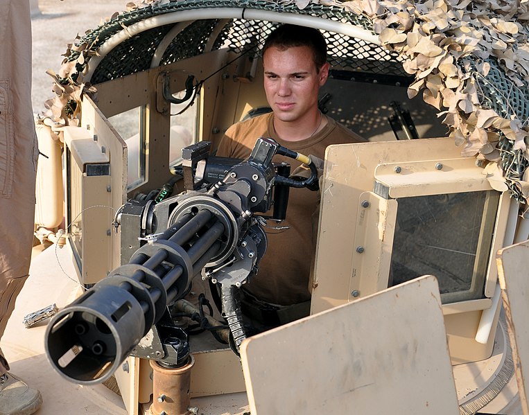 File:US Navy 100825-N-5472R-047 Seaman Shane Parker mounts a MK-44 medium caliber automatic cannon on a mine resistant ambush protected vehicle.jpg