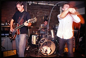 Uncle John and Whitelock performing live 3 August 2005 Photo: Stephen Robinson