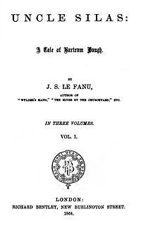 <i>Uncle Silas</i> 1864 novel by J Sheridan Le Fanu