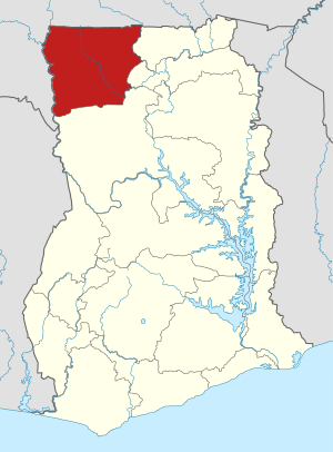 Upper Western Region på kartan