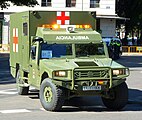 Military ambulance of the Spanish Army.