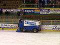 Ice resurfacer cleans the ice before the 2nd National Hockey League's 4th play-off game